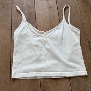 Brandy Melville Cream Buttoned Camisole